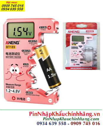 ANENG BT189, Dụng cụ Test kiểm tra tình trạng Pin 1.5v, 9v, 3v - AA/AAA/C/D/9V ANENG BT189 chính hãng